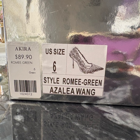 Lime Green Faux Fur Heels - Picture 6 of 7